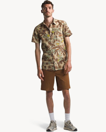 Рубашка TNF S/S Baytrail Pattern Shirt (Мужской; L; GravelCactus CamoPrint)